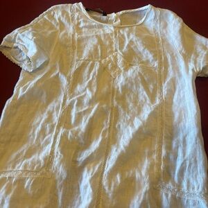 Zara women’s White Short Sleeve Blouse